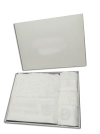 TWLP012  Customize  hotel towel box  make towel box  two towel packaging  design towel box  towel box supplier back view